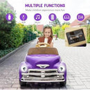 Purple Battery-Powered 1955 Pickup Style Ride-On Toy Truck for Kids Magic Cars 5