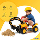 Toddler Electric Ride-On Excavator Toy with Helmet and Rock Features Magic Cars 1