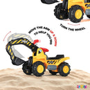 Toddler Electric Ride-On Excavator Toy with Helmet and Rock Features Magic Cars 5