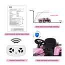 Kids 12V Battery-Powered Electric Ride-On Tractor with Trailer and Music Magic Cars 5