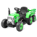 12V Electric Ride-On Kids Tractor Toy with Trailer and Remote Control Magic Cars Variant 0