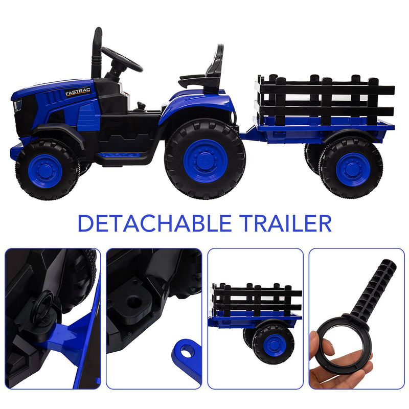 Kids Ride-On Battery Powered Electric Tractor Toy with Remote Control Magic Cars 16