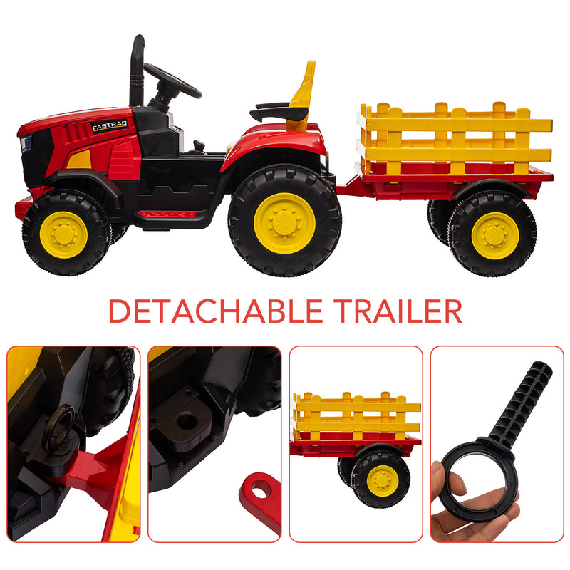 Kids Ride-On Battery Powered Electric Tractor Toy with Remote Control Magic Cars 3