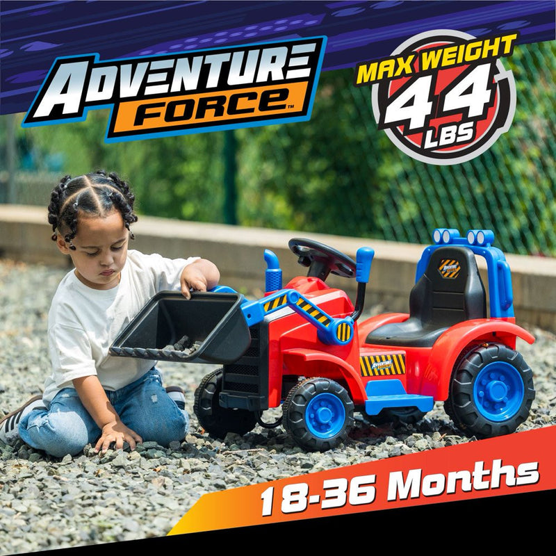 Toddler Ride-On Tractor Loader Truck with Working Bucket Ages 1.5–3 Magic Cars 3