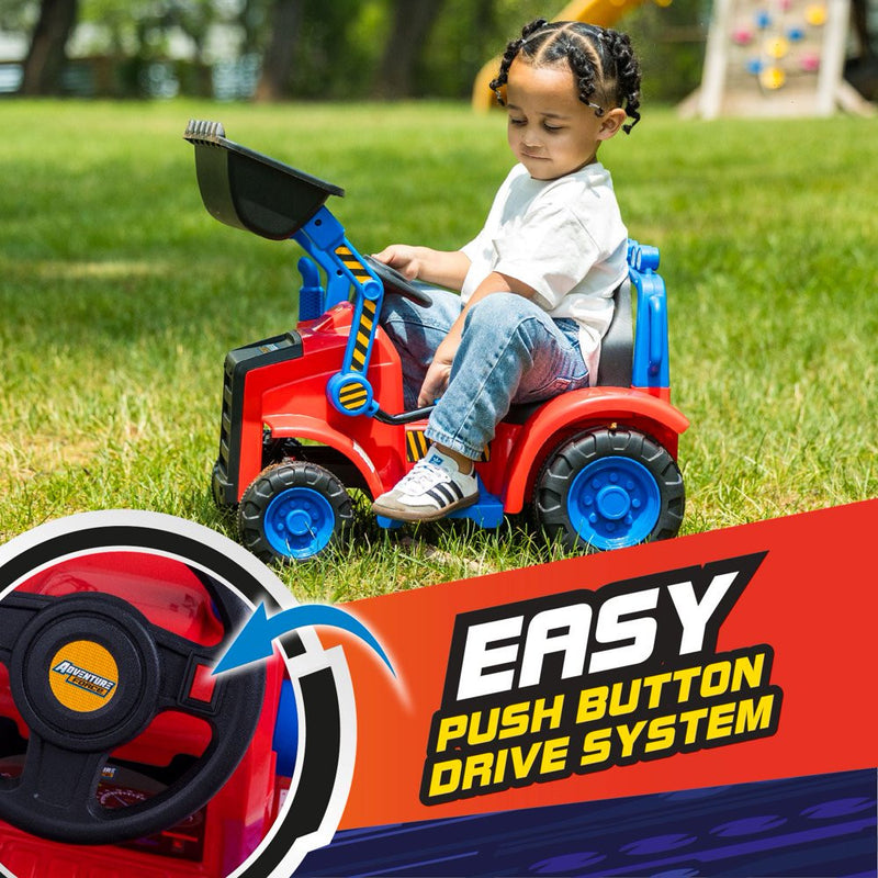 Toddler Ride-On Tractor Loader Truck with Working Bucket Ages 1.5–3 Magic Cars 4
