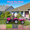 Kids Electric Ride-On Tractor with Dual 25W Motors, Trailer, and Remote Control Magic Cars 4
