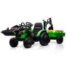 24V Electric Ride-On Tractor with Trailer and Excavator for Kids Magic Cars 7