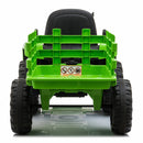 12V Battery-Powered Kids Ride-On Electric Tractor with Trailer and Remote Control Magic Cars 4
