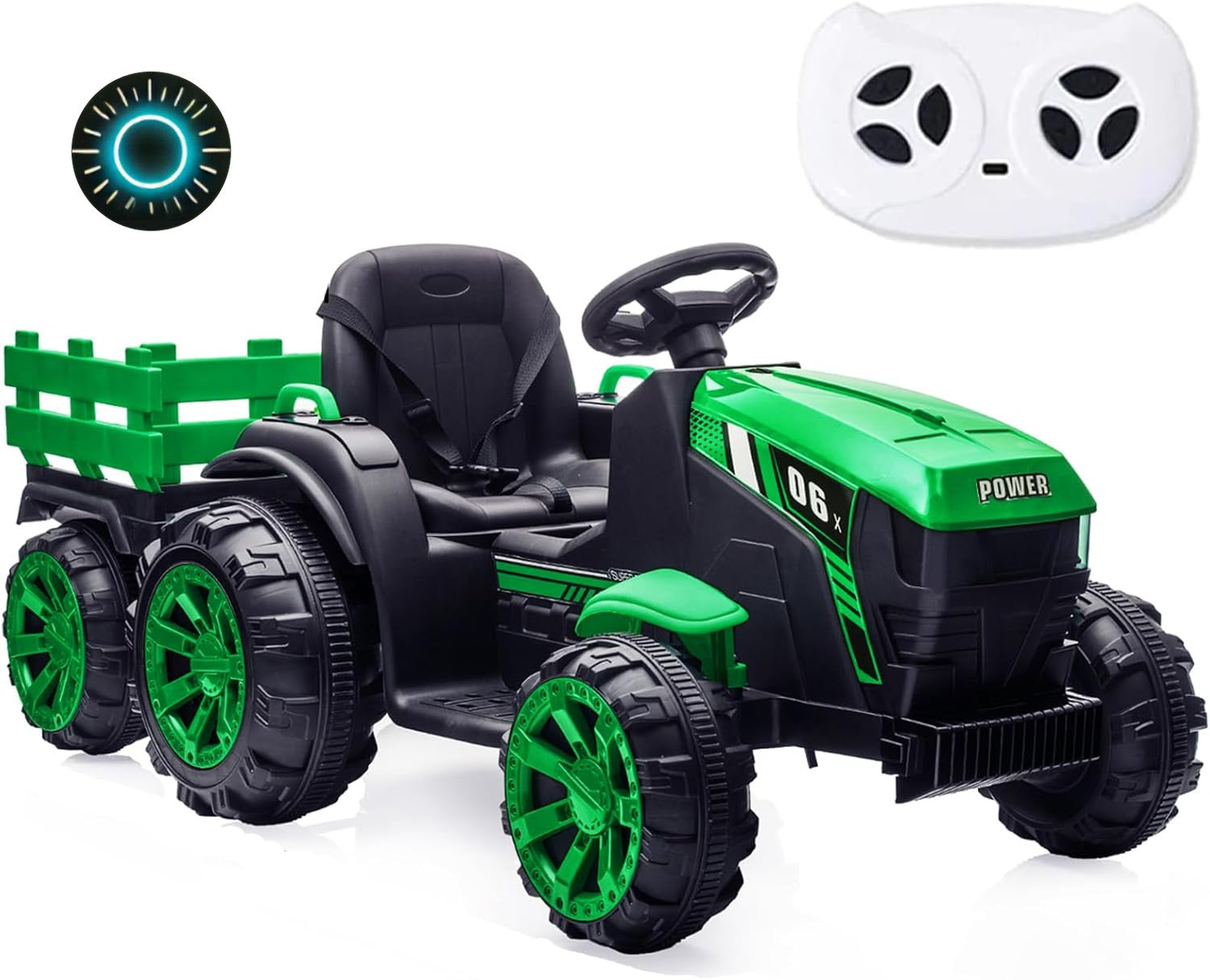 12V Electric Ride-On Tractor for Kids with Remote Control and 7AH Batt
