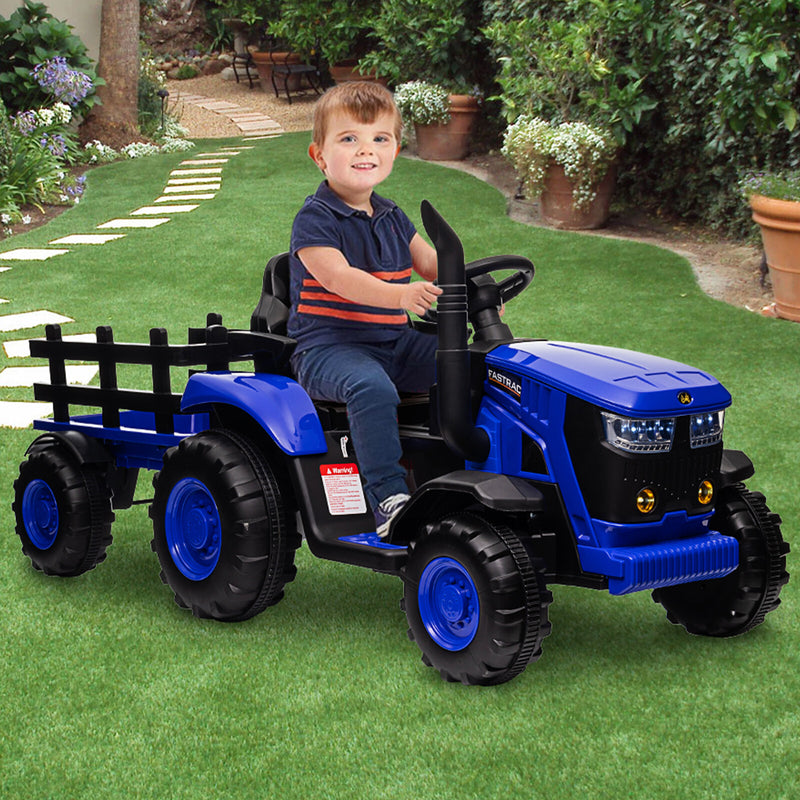 12V Battery-Powered Kids Ride-On Electric Tractor with Remote Control Magic Cars 5