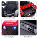 12V Battery-Powered Electric Ride-On Tractor with Trailer for Kids Magic Cars 11