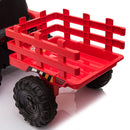 12V Battery-Powered Kids Ride-On Tractor with Trailer Toy Magic Cars 2