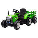 12V Battery-Powered Kids Ride-On Tractor with Trailer and Remote Control Magic Cars 11