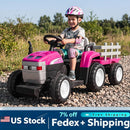 12V Electric Ride-On Tractor with Trailer and Bluetooth Parental Remote Magic Cars Variant 0