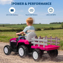 12V Electric Ride-On Tractor with Trailer and Parental Remote Control for Kids Ages 3+ Magic Cars 3