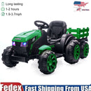 Electric Battery-Powered Ride-On Tractor with Trailer for Kids Magic Cars 1