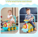 6V Electric Kids Ride-On Train Toy with Track, Lights, Sounds, and Retractable Features Magic Cars 1