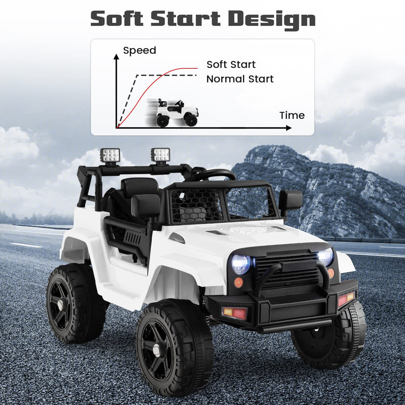 12V Kids Electric Ride-On Jeep Truck with Remote Control for Toddlers Magic Cars 7