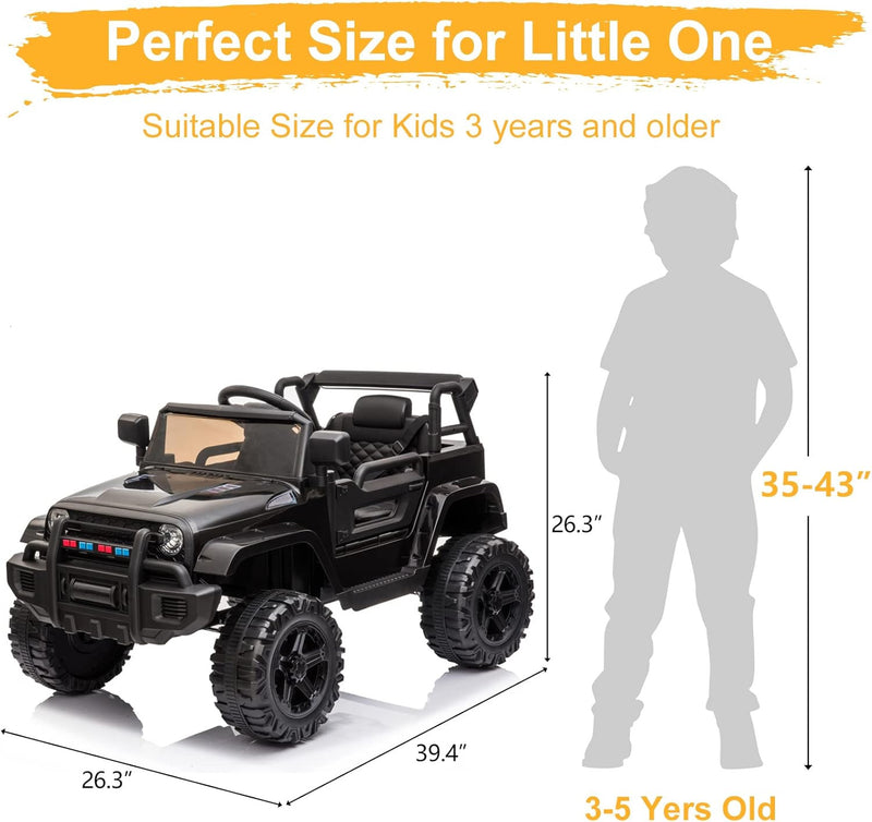 12V Kids Electric Ride-On Truck with 2.4G Remote Control Magic Cars 3