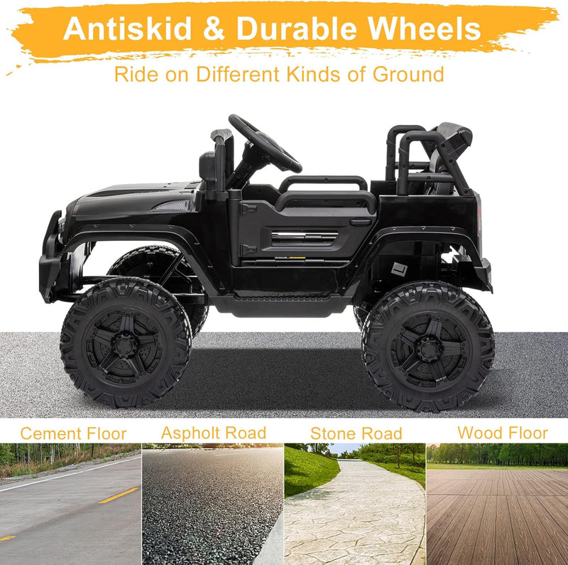 12V Kids Electric Ride-On Truck with 2.4G Remote Control Magic Cars 7