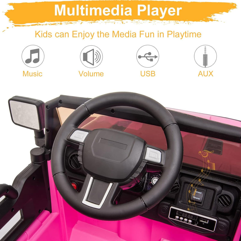 12V Kids Electric Ride-On Truck with 2.4G Remote Control Magic Cars 4
