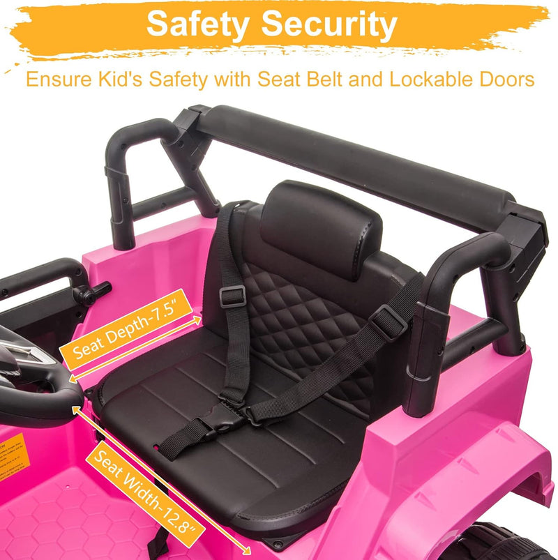 12V Kids Electric Ride-On Truck with 2.4G Remote Control Magic Cars 6