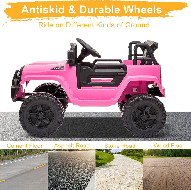 12V Kids Electric Ride-On Truck with 2.4G Remote Control Magic Cars 7