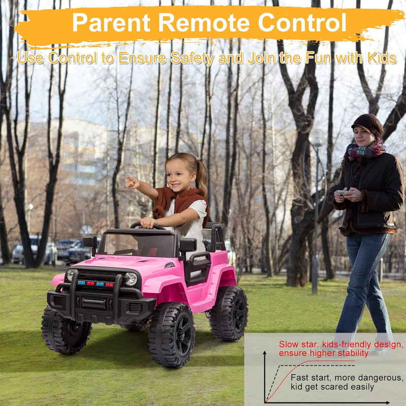 12V Kids Electric Ride-On Truck with 2.4G Remote Control Magic Cars 2