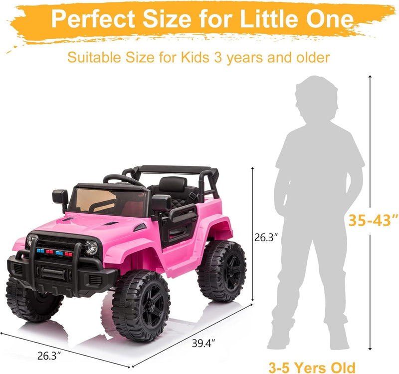 12V Kids Electric Ride-On Truck with 2.4G Remote Control Magic Cars 3