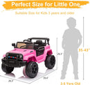 12V Kids Electric Ride-On Truck with 2.4G Remote Control Magic Cars 3