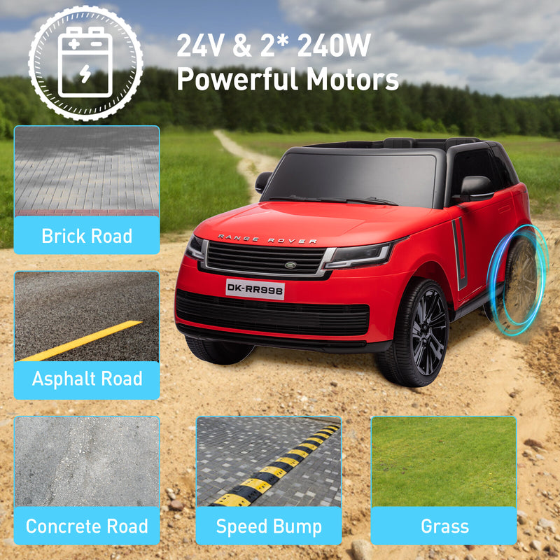 2-Seater Kids Electric Ride-On Truck 24V Battery Powered with Remote Control Magic Cars 11