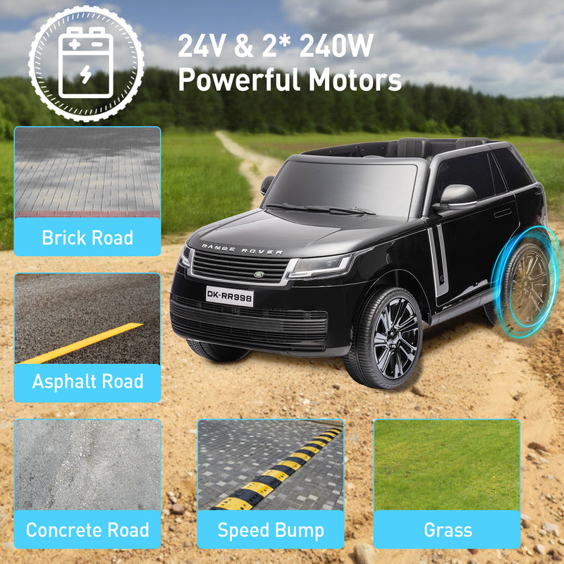 2-Seater Kids Electric Ride-On Truck 24V Battery Powered with Remote Control Magic Cars 22