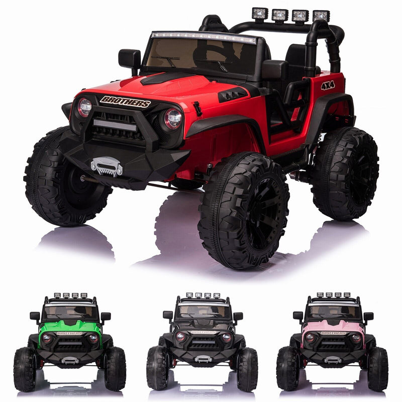24V Electric Kids Ride-On Jeep Truck with 2 Seats, 400W Motor, MP3 Player, and Remote Control Magic Cars 11