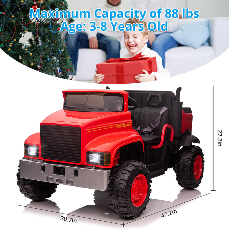 24V Kids Ride-On Electric Truck with Remote Control and Dump Bed Magic Cars 12