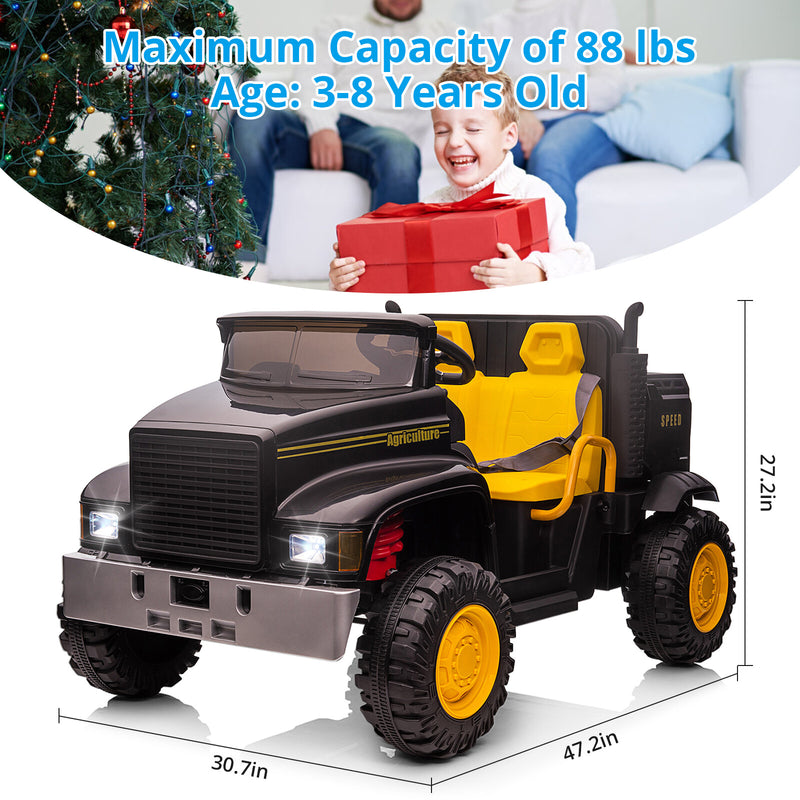 24V Kids Ride-On Electric Truck with Remote Control and Dump Bed Magic Cars 16