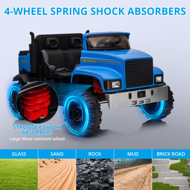 24V Kids Ride-On Electric Truck with Remote Control and Dump Bed Magic Cars 21