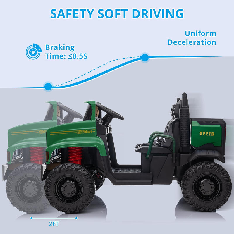 24V Kids Ride-On Electric Truck with Remote Control and Dump Bed Magic Cars 2