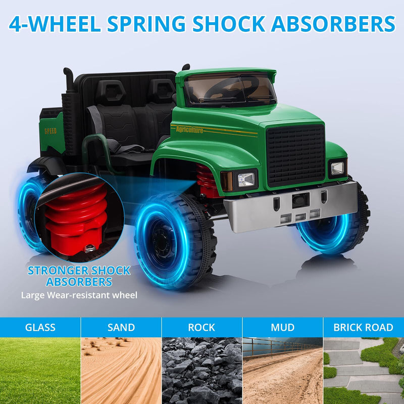 24V Kids Ride-On Electric Truck with Remote Control and Dump Bed Magic Cars 3