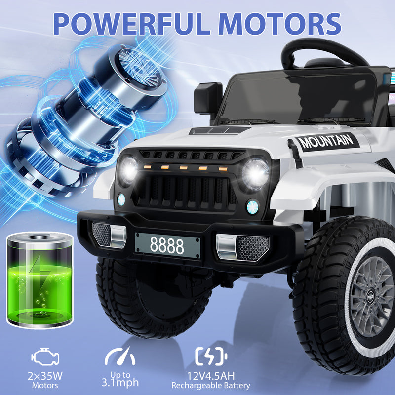 12V 70W Electric Ride-On Truck Car for Kids with Remote Control Magic Cars 24
