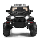 Kids Ride-On Truck Car with Remote Control and LED Lights in Black Magic Cars 6