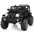 Kids Ride-On Truck Car with Remote Control and LED Lights in Black Magic Cars Variant 0