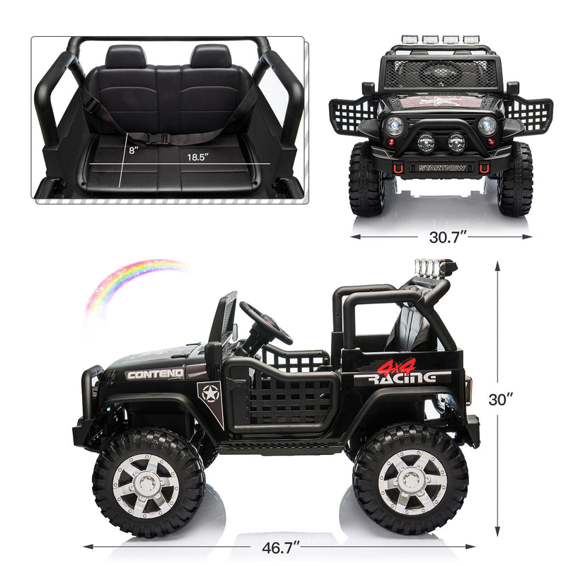 12V Electric Ride-On Jeep Truck for Kids with Remote Control Battery-Powered Vehicle Toy Magic Cars 10