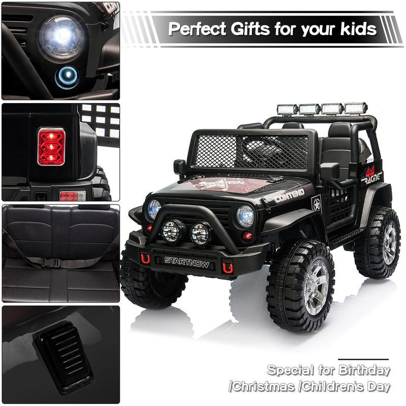 12V Electric Ride-On Jeep Truck for Kids with Remote Control Battery-Powered Vehicle Toy Magic Cars 3