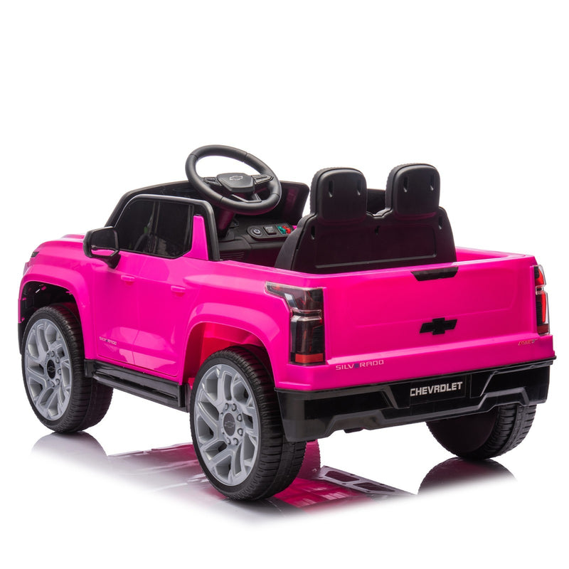 Electric Ride-On Chevrolet Silverado Truck Toy with Remote Control for Kids Magic Cars 10