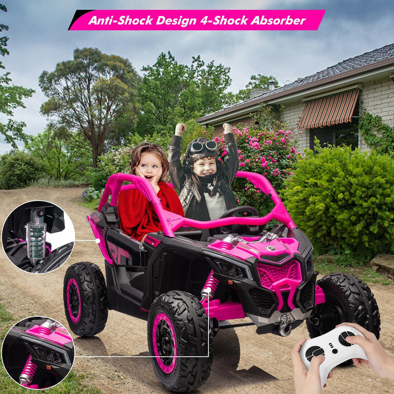 24V Kids Licensed Can-Am 4WD Electric Off-Road UTV Ride-On Vehicle Magic Cars 7