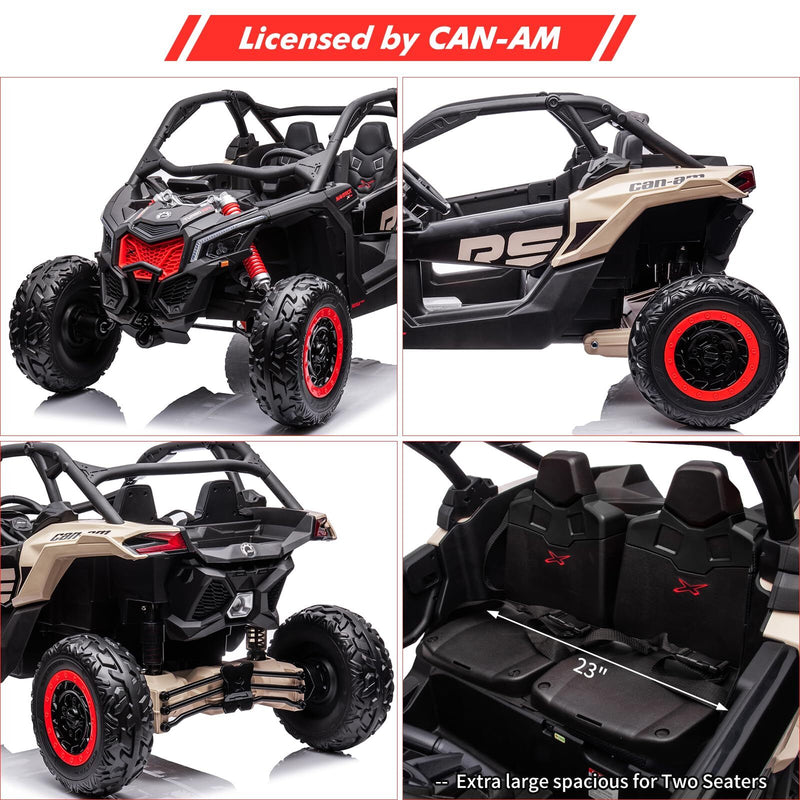 24V Kids Licensed Can-Am 4WD Electric Off-Road UTV Ride-On Vehicle Magic Cars 9