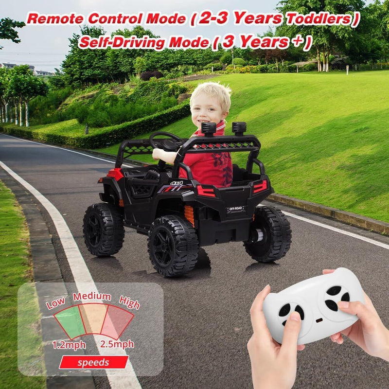 12V Kids Ride-On UTV Truck with Remote Control and 390W Dual Motors Magic Cars 10