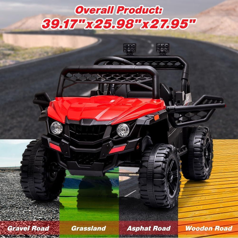 12V Kids Ride-On UTV Truck with Remote Control and 390W Dual Motors Magic Cars 11