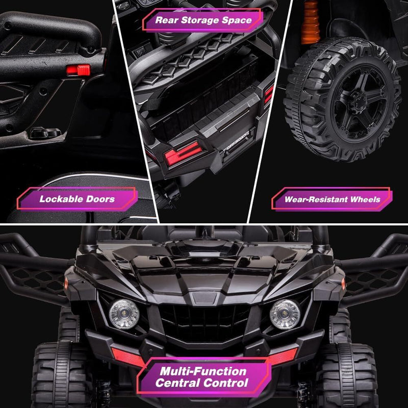 12V Kids Ride-On UTV Truck with Remote Control and 390W Dual Motors Magic Cars 14