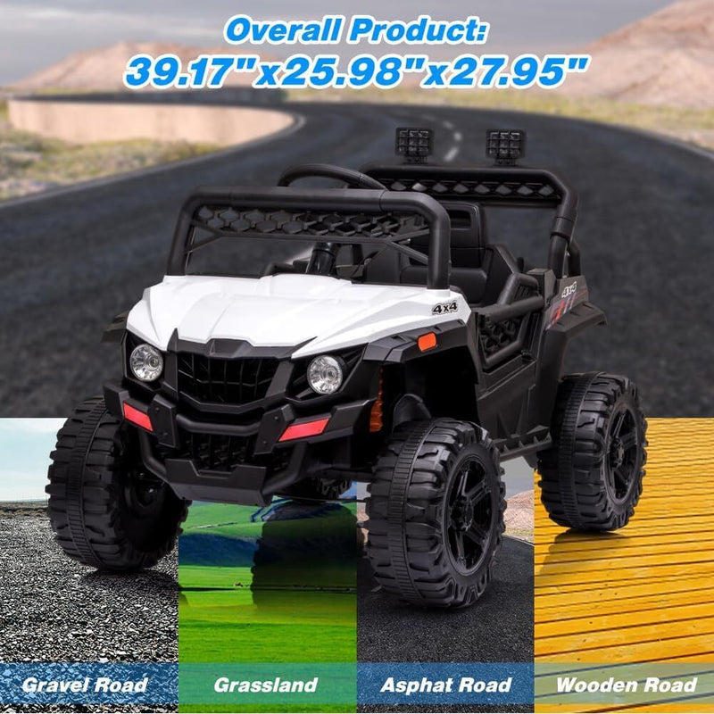 12V Kids Ride-On UTV Truck with Remote Control and 390W Dual Motors Magic Cars 22